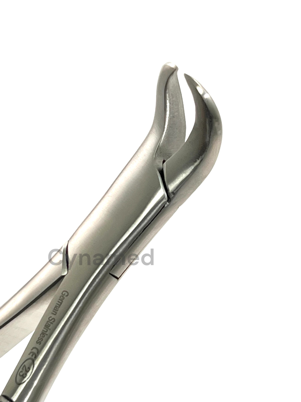 GERMAN STAINLESS DENTAL TOOTH EXTRACTING FORCEPS # 23 COW HORN LOWER MOLAR