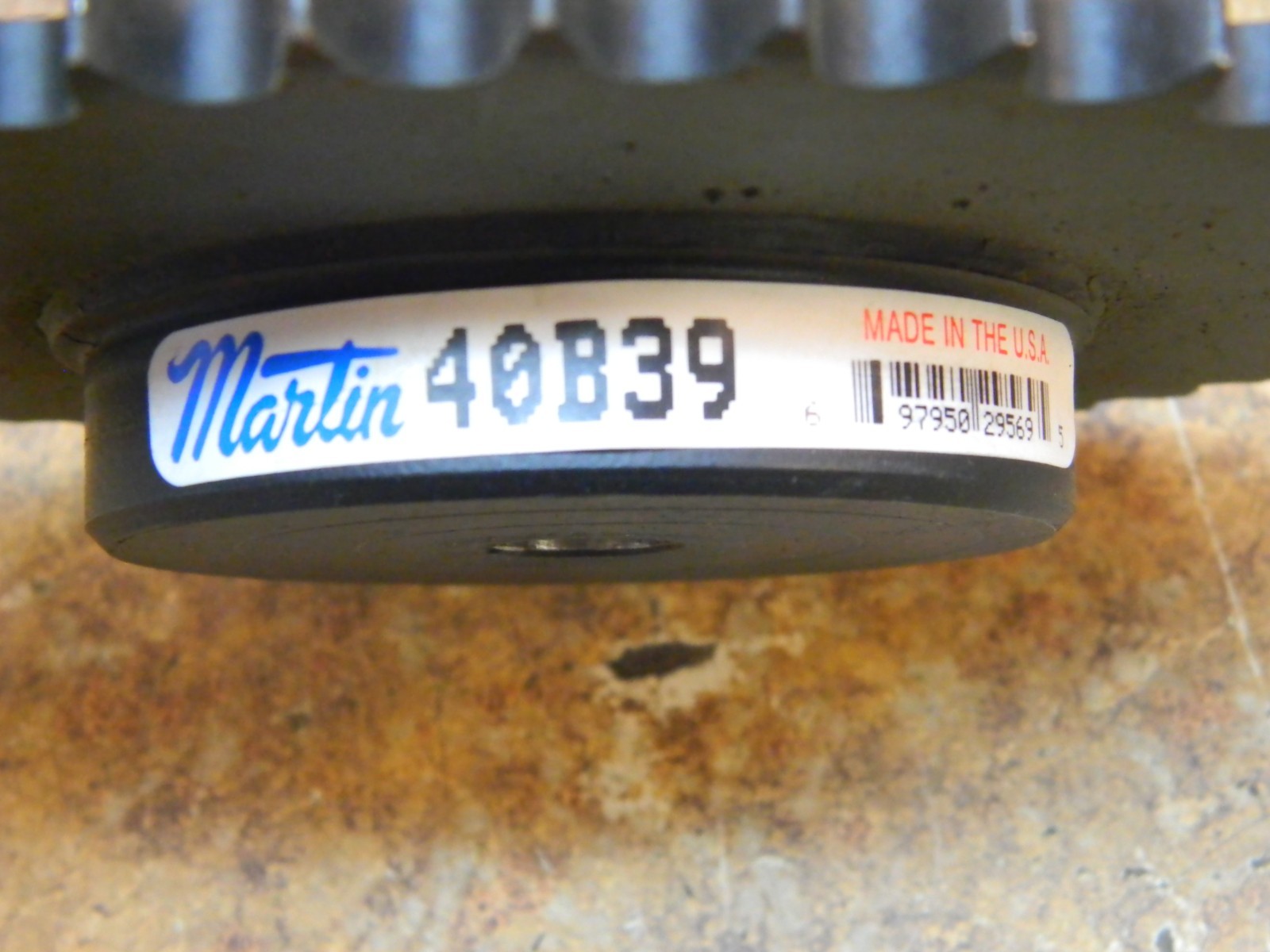 SPROCKET 40 Pitch 39 Teeth Bore 5/8″ **NO KEYWAY OR SET SCREW** MARTIN 40B39