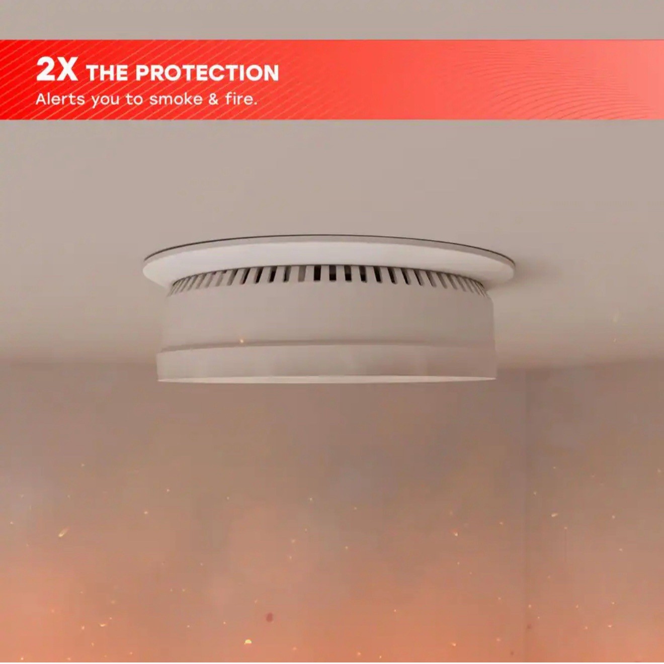 3-PK Universal Hardwired W/ 9V Battery Backup Photoelectric Smoke Detector