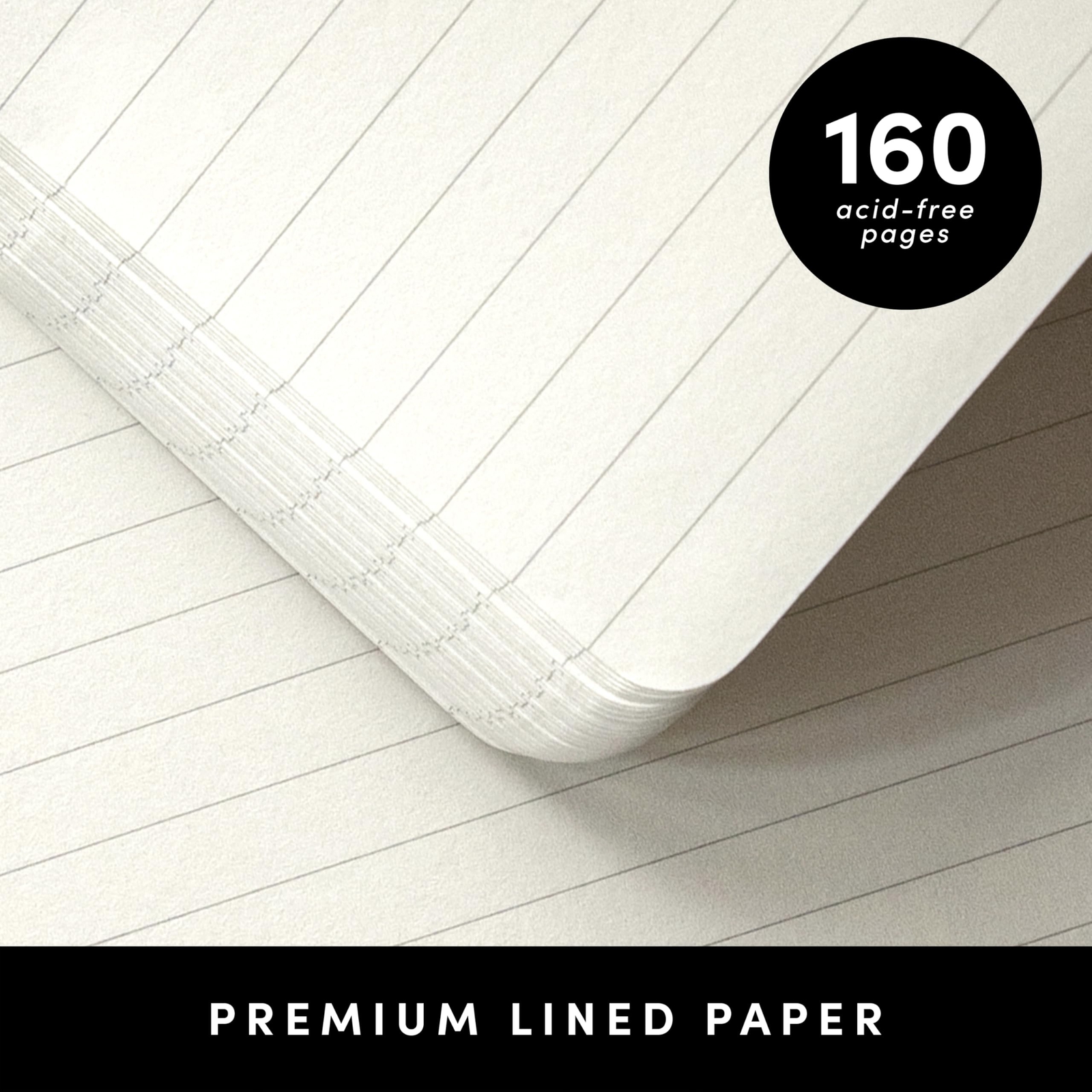 PAPERAGE Lined Journal Notebook, (Sage Green), 160 Pages, Medium 5.6 inches x…