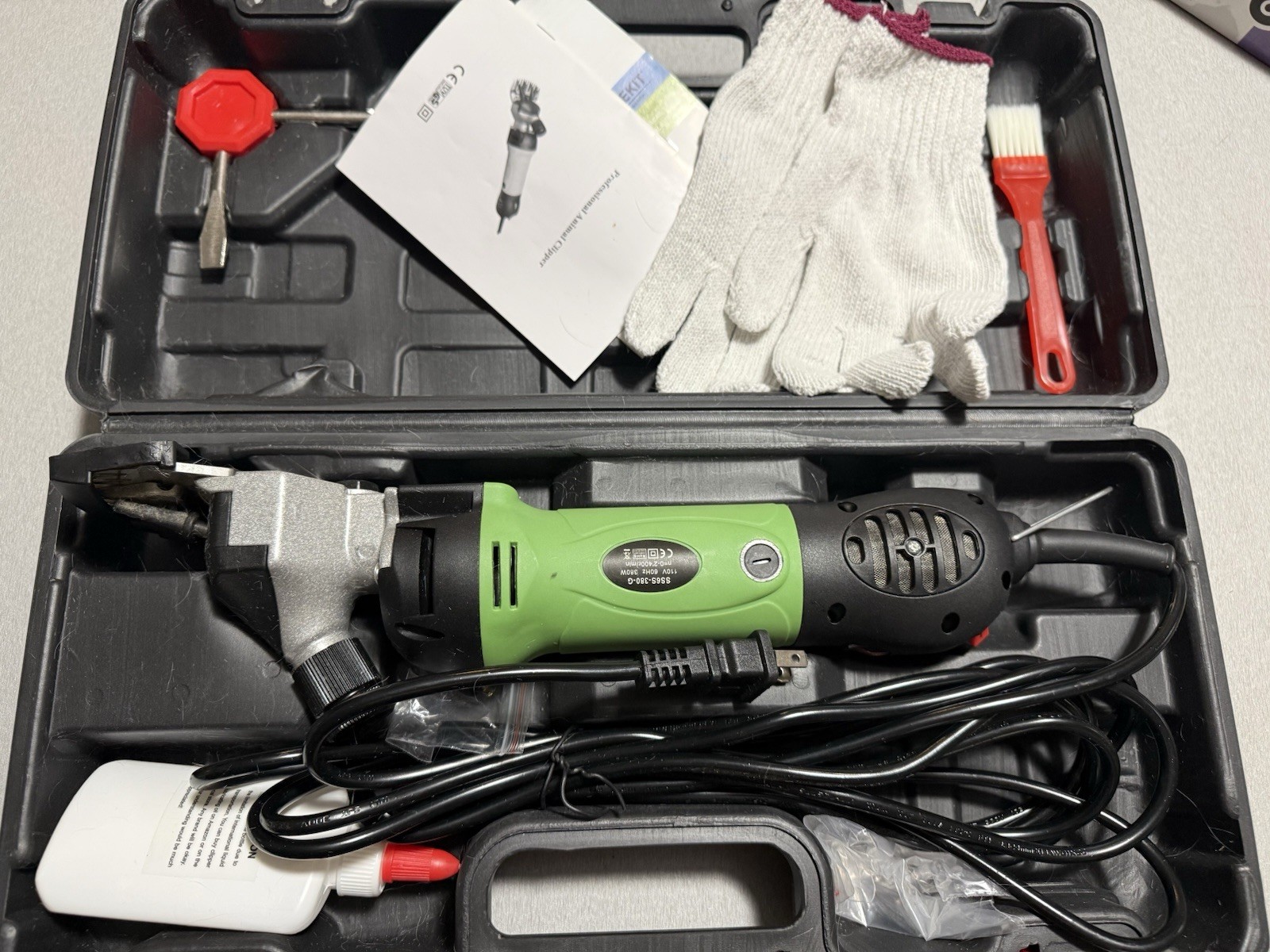 TAKEKIT Professional Electric Sheep Shears 6 Speeds, 380W