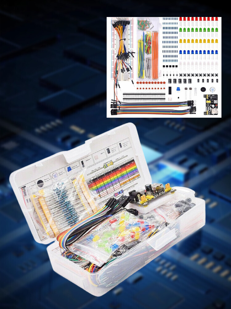 830Pcs DIY Electronic Starter Kit for Arduino UNO R3 with Breadboard Component