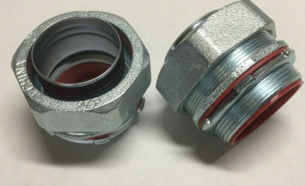 Topaz 2″ Malleable Iron Straight Insulated Liquid Tight Connectors – (QTY of 2)