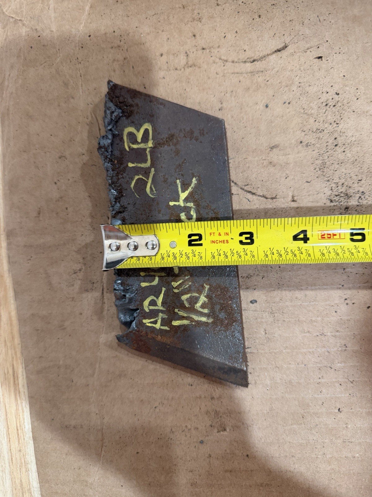Irregular Piece of Abrasive Resistant Steel Plate – AR400 – 1/2” Thickness