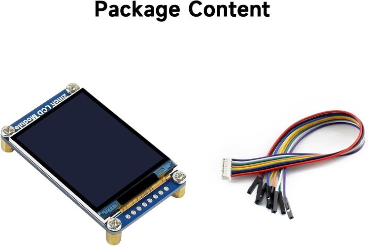 ST7789 IPS LCD Display Module 2 Inch 240×320 262K Color SPI Interface Raspberry