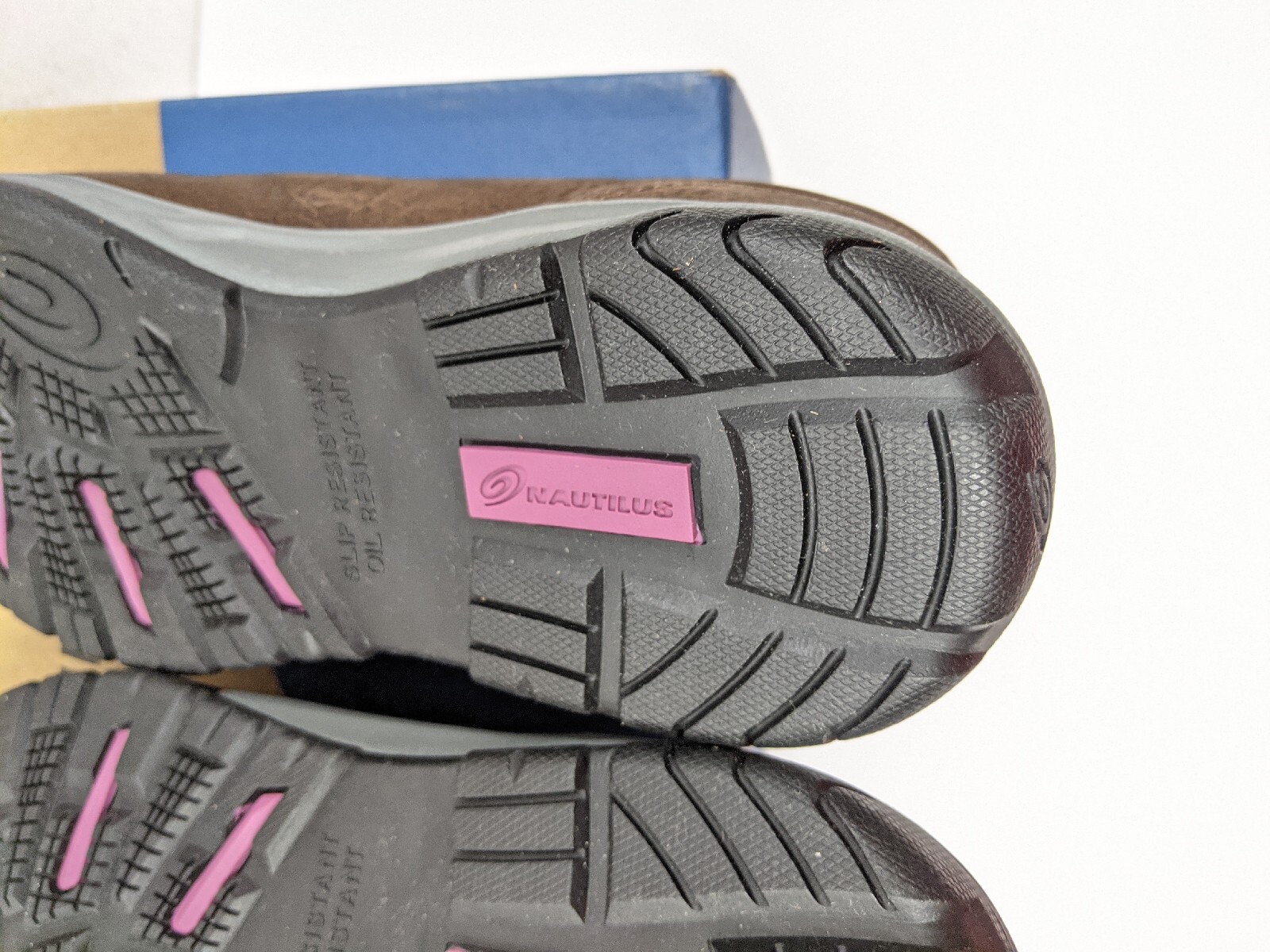 Nautilus Safety Footwear Women’s Slip-on ESD Industrial Shoe Size 7 MED Brown
