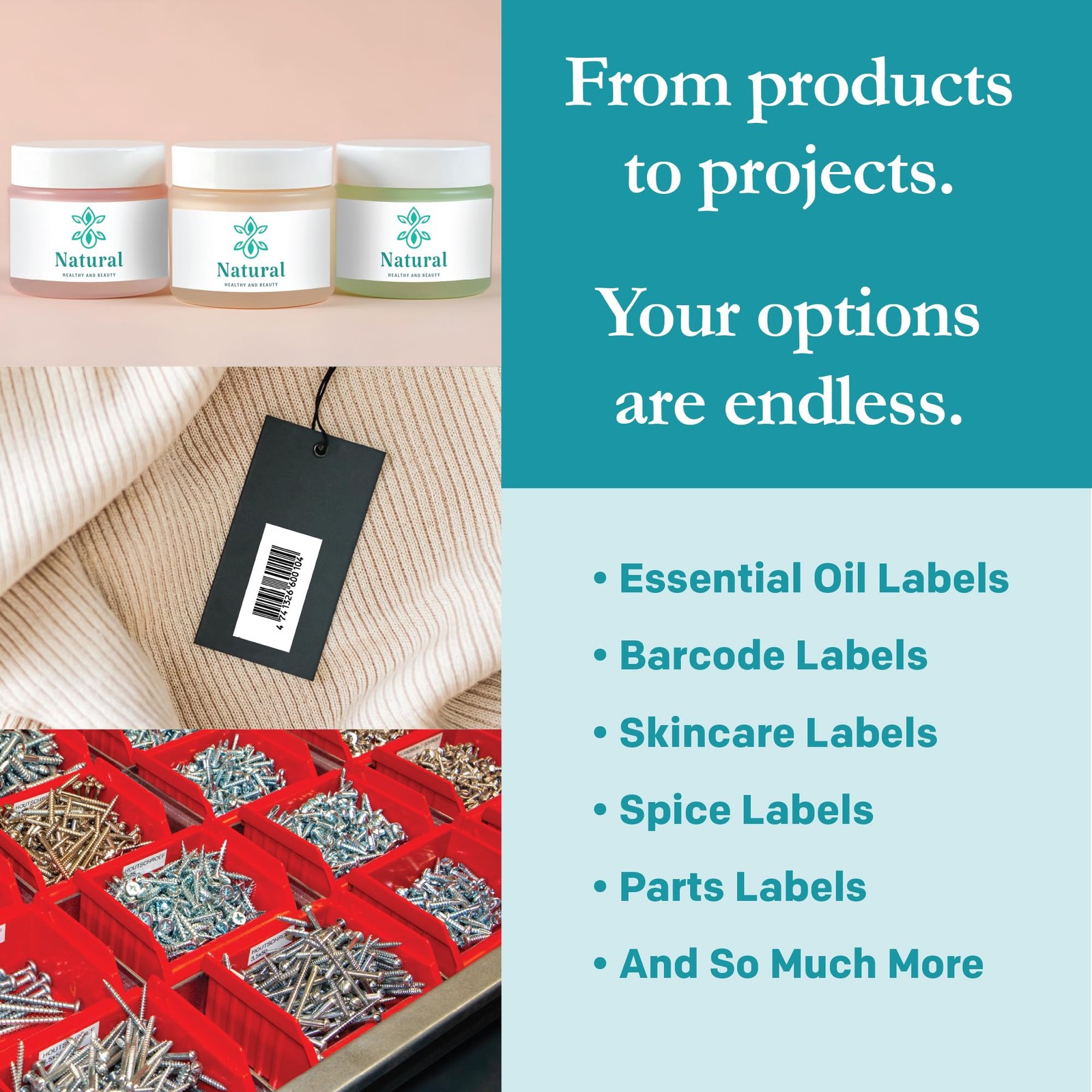 Premium Label Supply White Sticker Barcode Labels – 2″ x 1000 Labels,