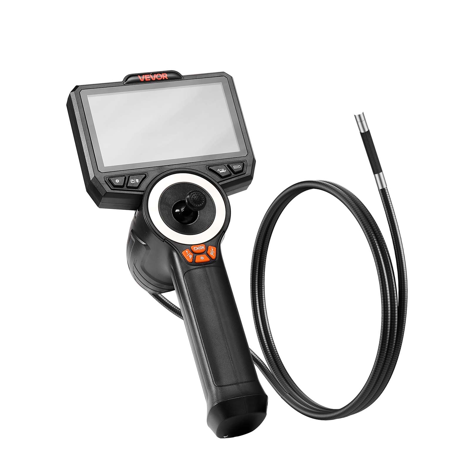 VEVOR Articulating Borescope Camera 4-Way 360° Articulated Endoscope 4.5″ Screen