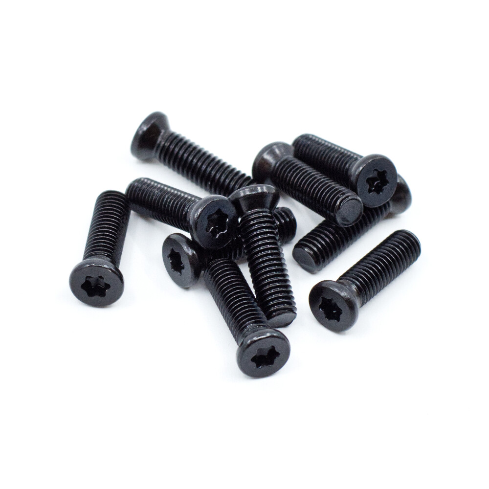 Black Oxide Torx Star Drive Fillister & Weaver Oval Head Gun Screws (10 pcs.)