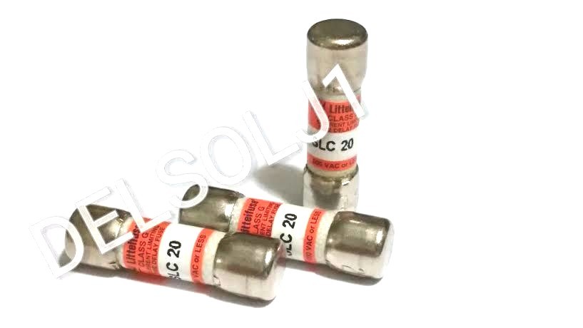 LOT OF 3 NEW SLC-20 SLC20 LITTELFUSE FUSE CLASS G TIME DELAY 600VAC