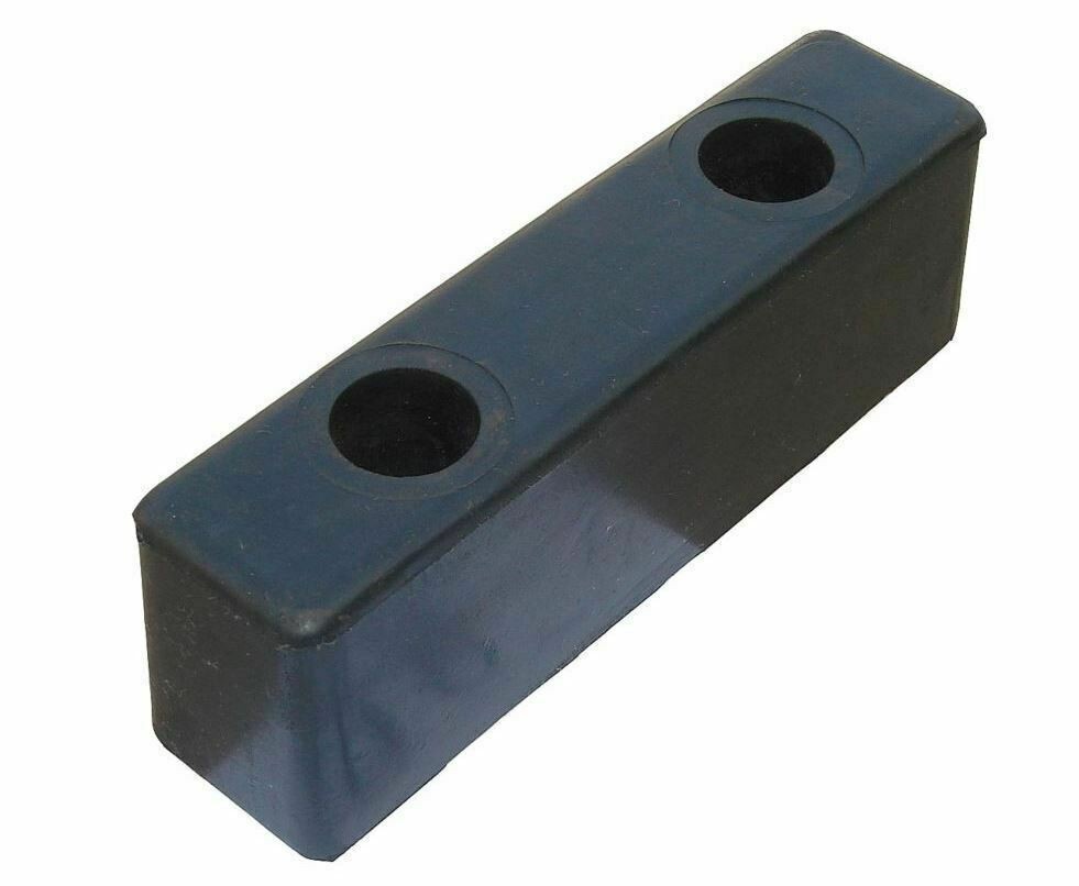 2 PACK Rubber Loading Dock Bumpers 2-1/2 H x 2 W x 8″ L Rectangular Black NEW