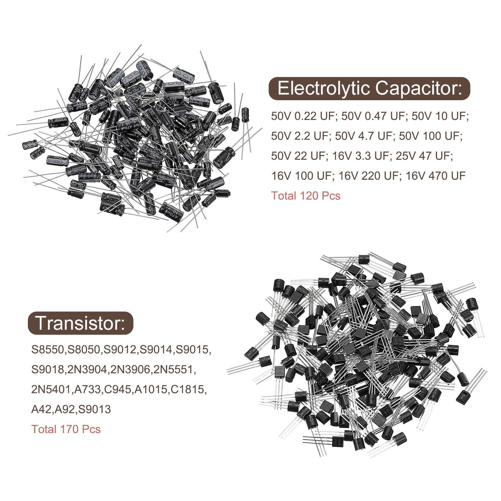 1490 x Electronics Component Assortment Kits Metal Film Resistors