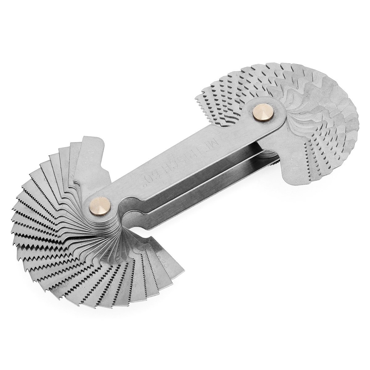 Medidor Paso Rosca Tornillos Acero Inoxidable Herramienta Calibre Metricas