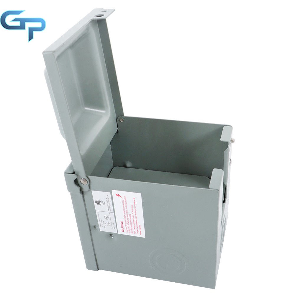 Outdoor Electrical Outlet Box Dual 20Amp GFCI Receptacle Weatherproof 3R Cover