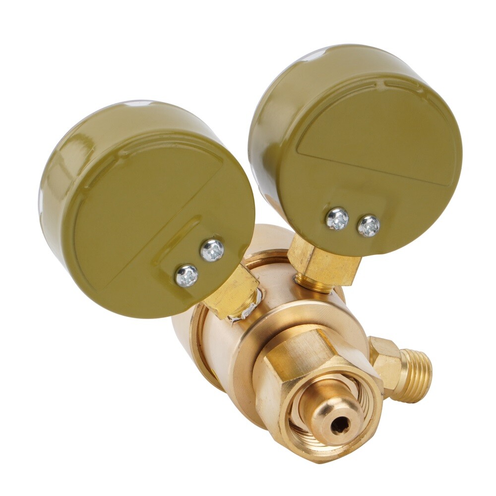 Oxygen Acetylene Gas Regulator Set Welding Cutting Torch Dual Gauge Solid Brass