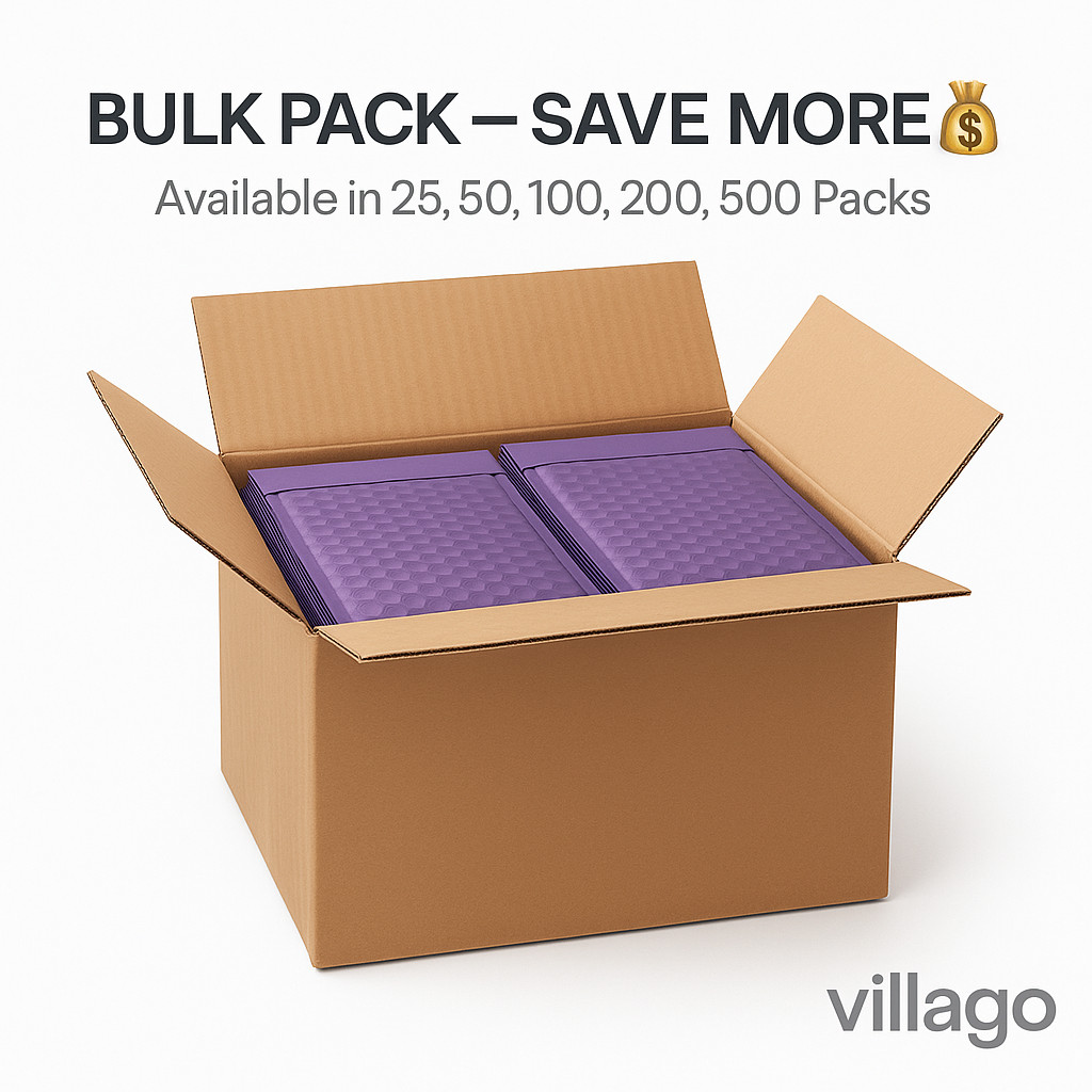 Purple Poly Bubble Mailers 4×8 6.5×10 8.5×12 10.5×16 Self Seal Envelopes