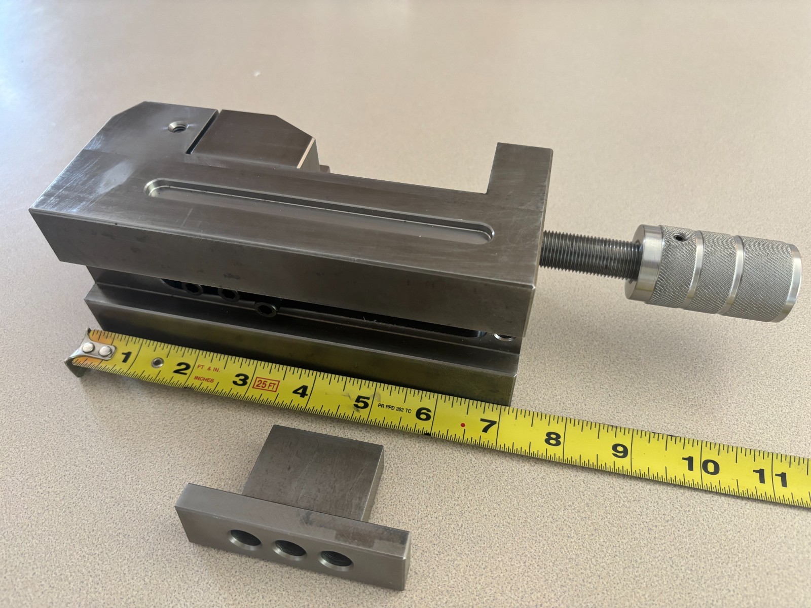 Custom Grinding Vise 7.1″ x 3.0″ x 2.875″ Hardened A-2 Tool Steel (unfinished)