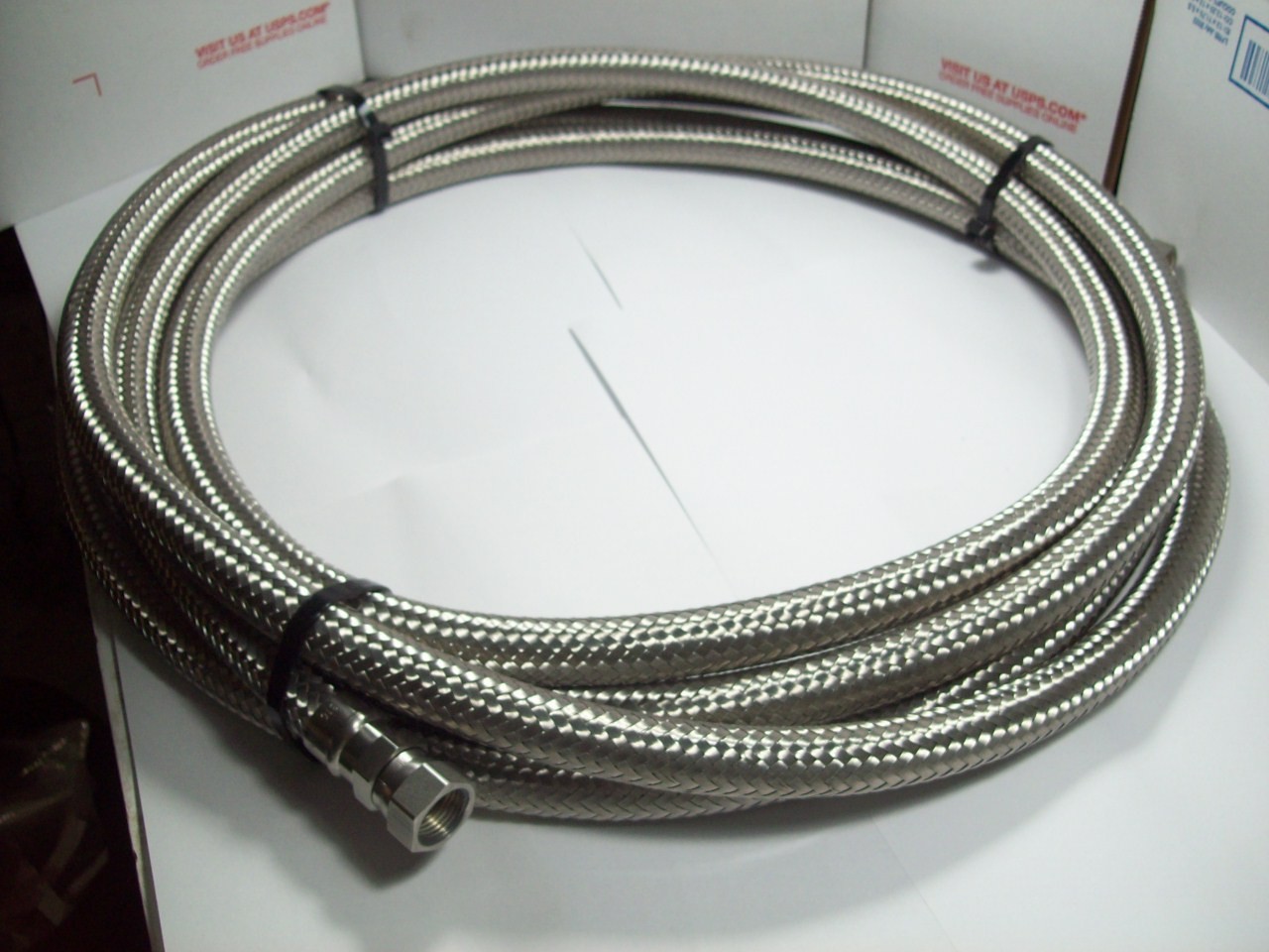 1- Swagelok FJ Series Metal Hose, 1/2″, 20′, SAE 37° (JIC), SS-FJ8AS8AS8-240