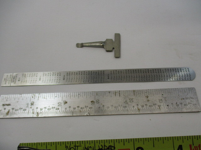(3) 6″ Scales (1) 3″ Cut Down Ruler (3) Old Scale Sleeve Holders for Rulers VGC