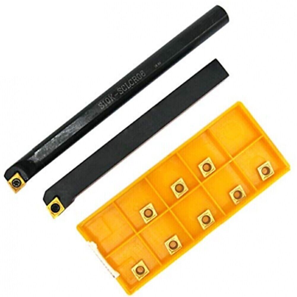 3/8 Lathe Internal Boring Bar Turning Tool Holder Gold Indexable Carbide Insert