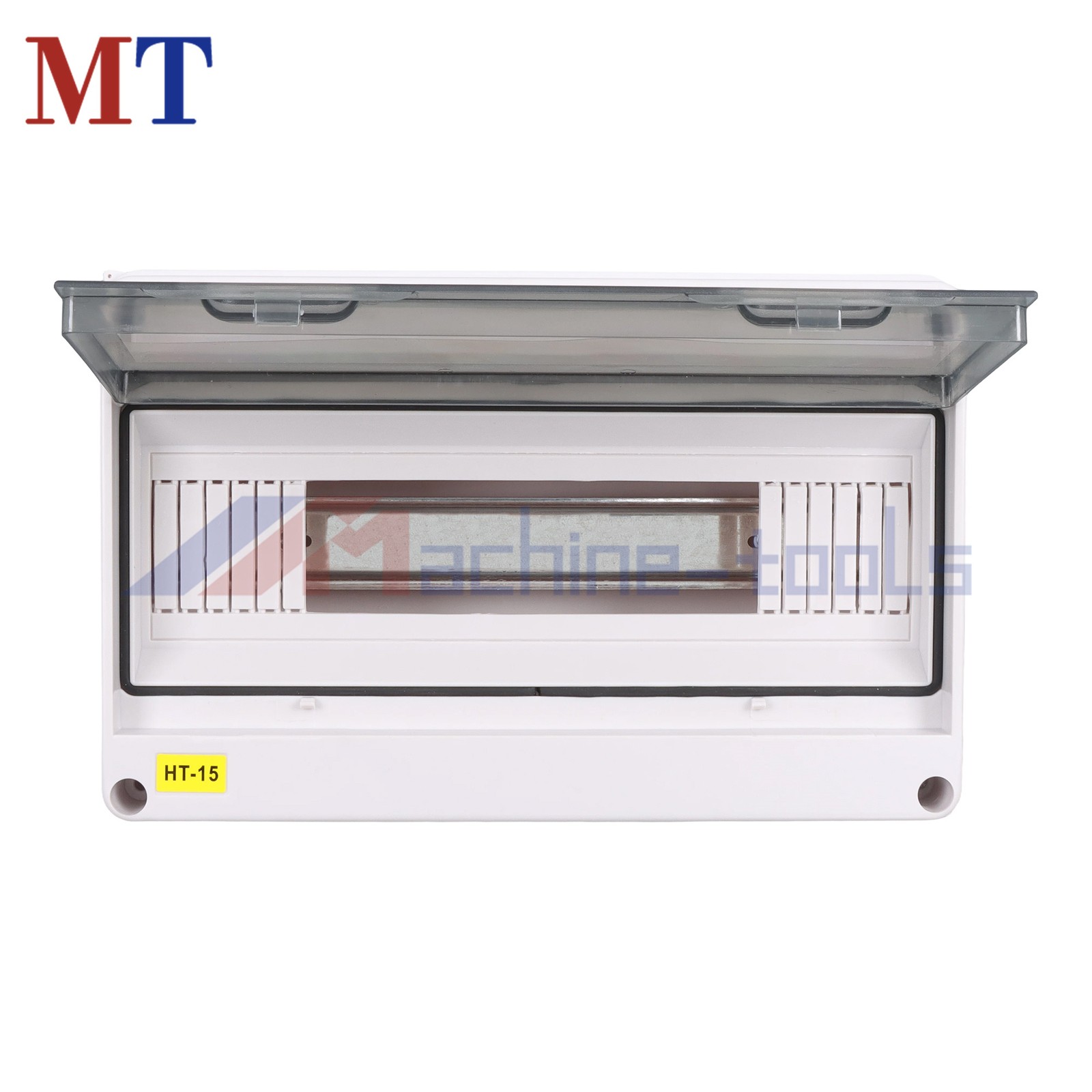 15 Way MCB Enclosure, IP65 Outdoor Rated, DIN Rail & Neutral Link