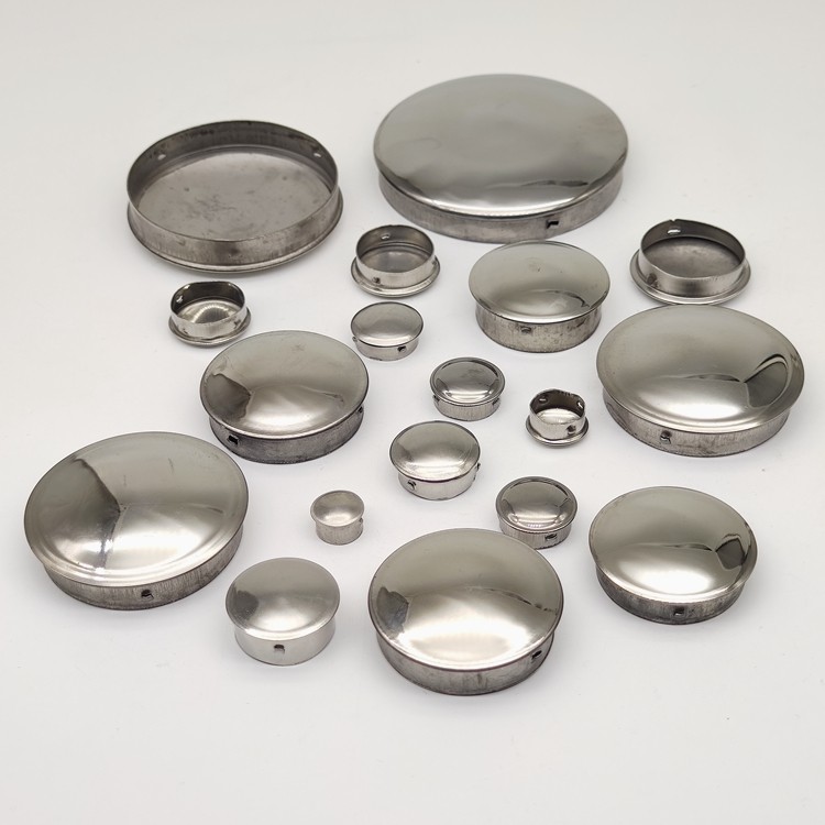Round 304 Stainless Steel Blanking End Caps Tube Pipe Inserts Plug Bung 9-114mm