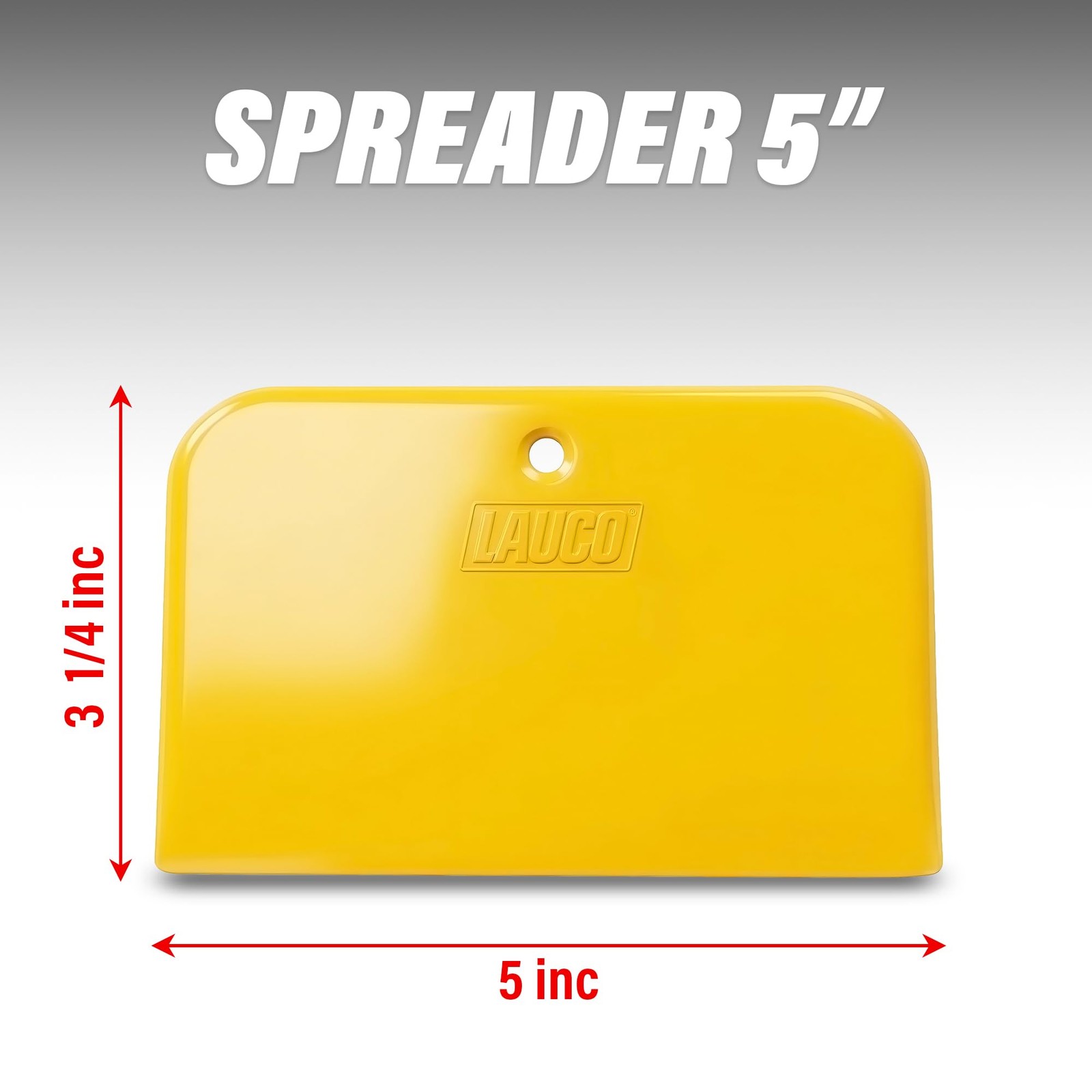 LAUCO Auto Body Filler Yellow Spreaders Pack of 50 Reusable Plastic Spreader 50″