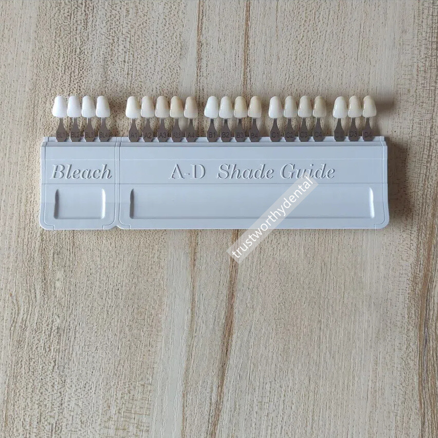 Dental 16 A–D Shade Guide 4 Bleach Shades Bleach Classical Based Vita 20Shades