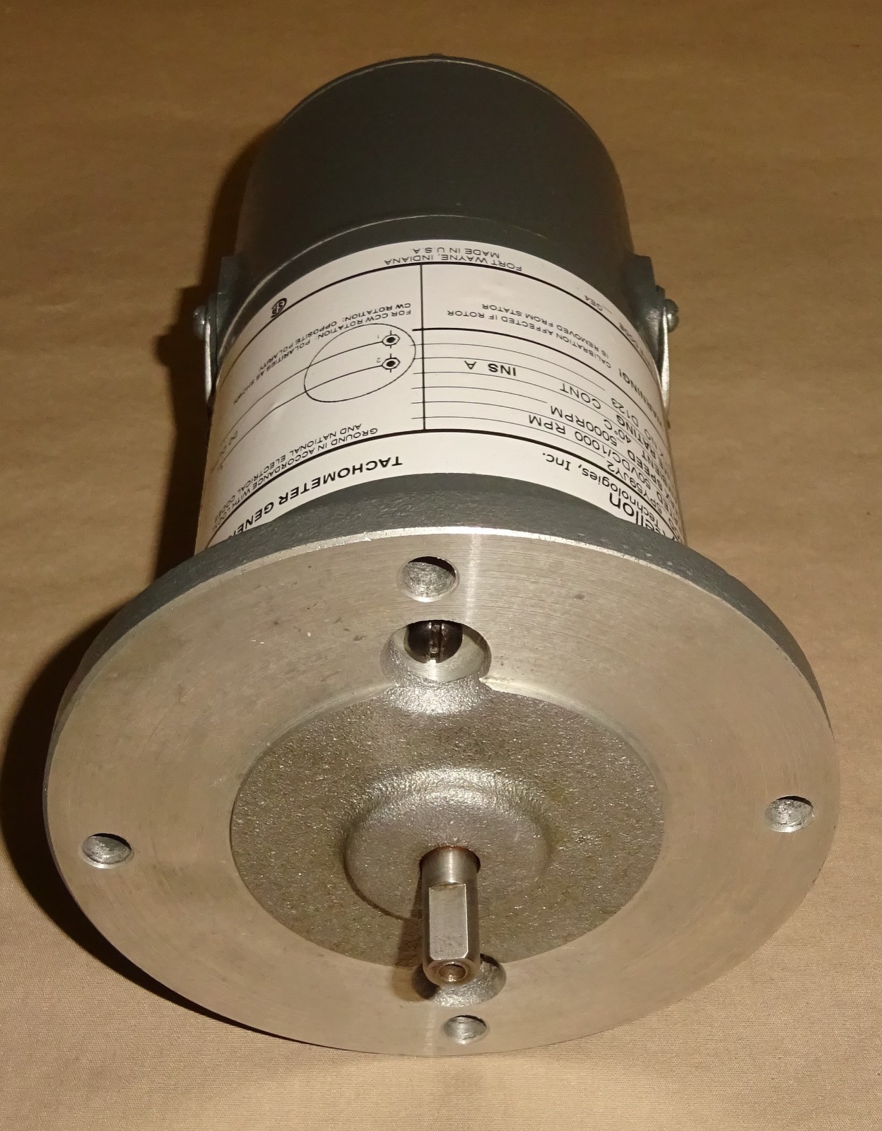 Excellon 5PY59JY2 DC Tachometer Generator Rated 50VDC / 1000RPM NEW