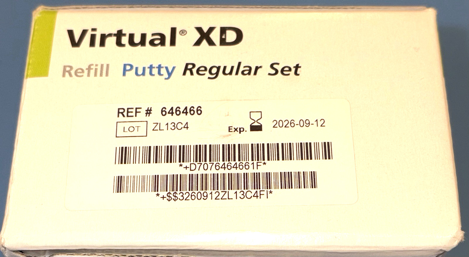 IVOCLAR Virtual XD Refill PUTTY REGULAR SET