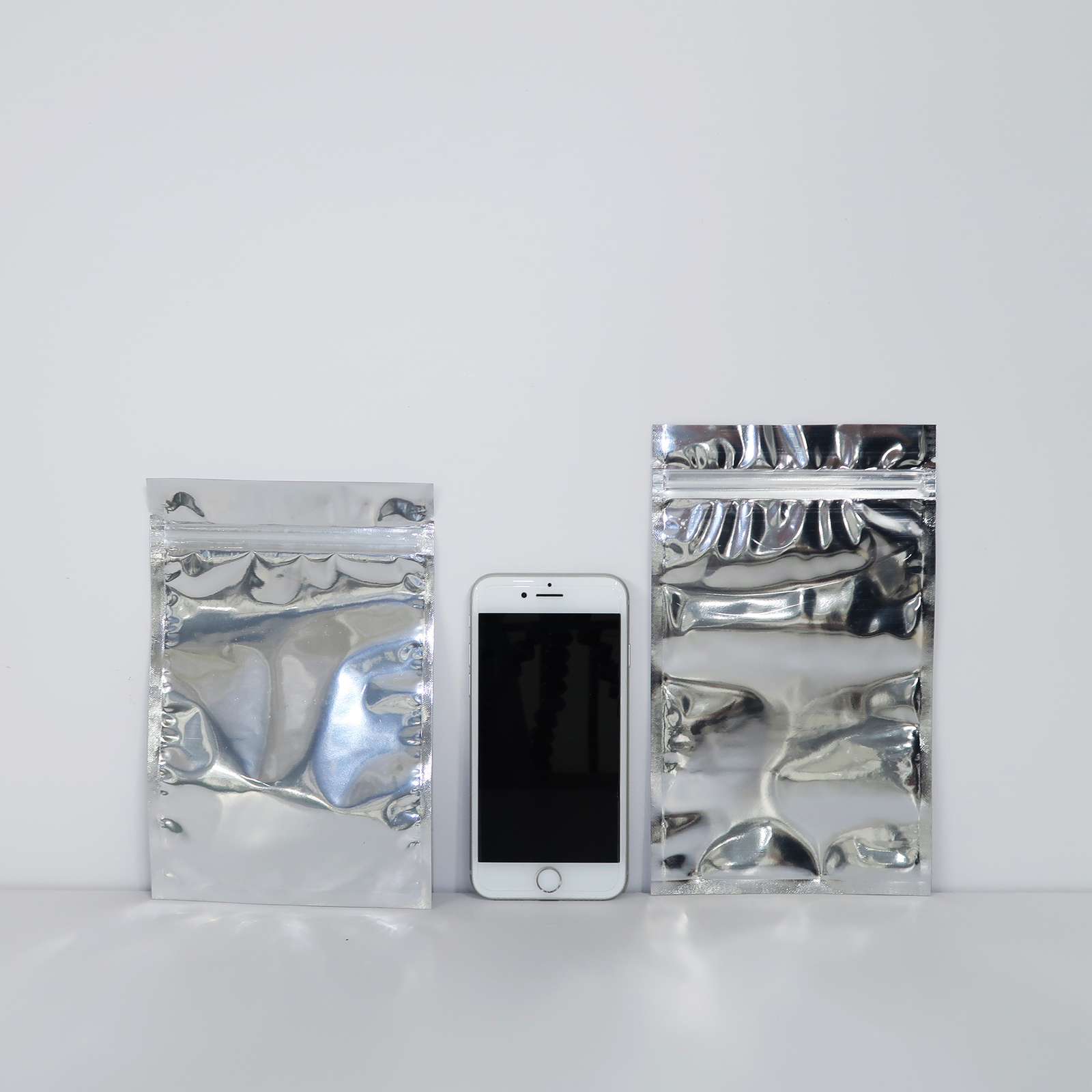 Flat Clear Silver Mylar QuickQlick™ Bag Pouch Variety Quantities Sizes