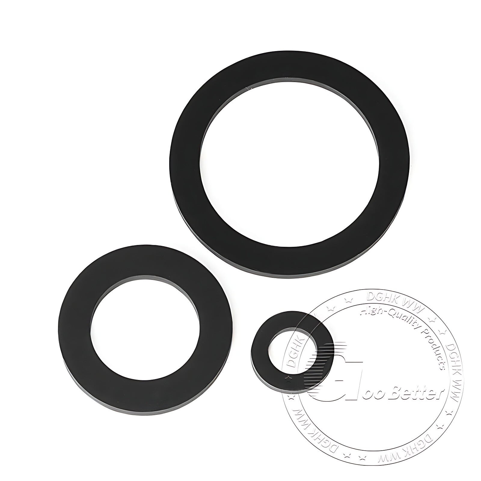 1MM THICK NITRILE NBR BLACK RUBBER WASHER ROUND RING SEAL 4MM TO 16MM OD