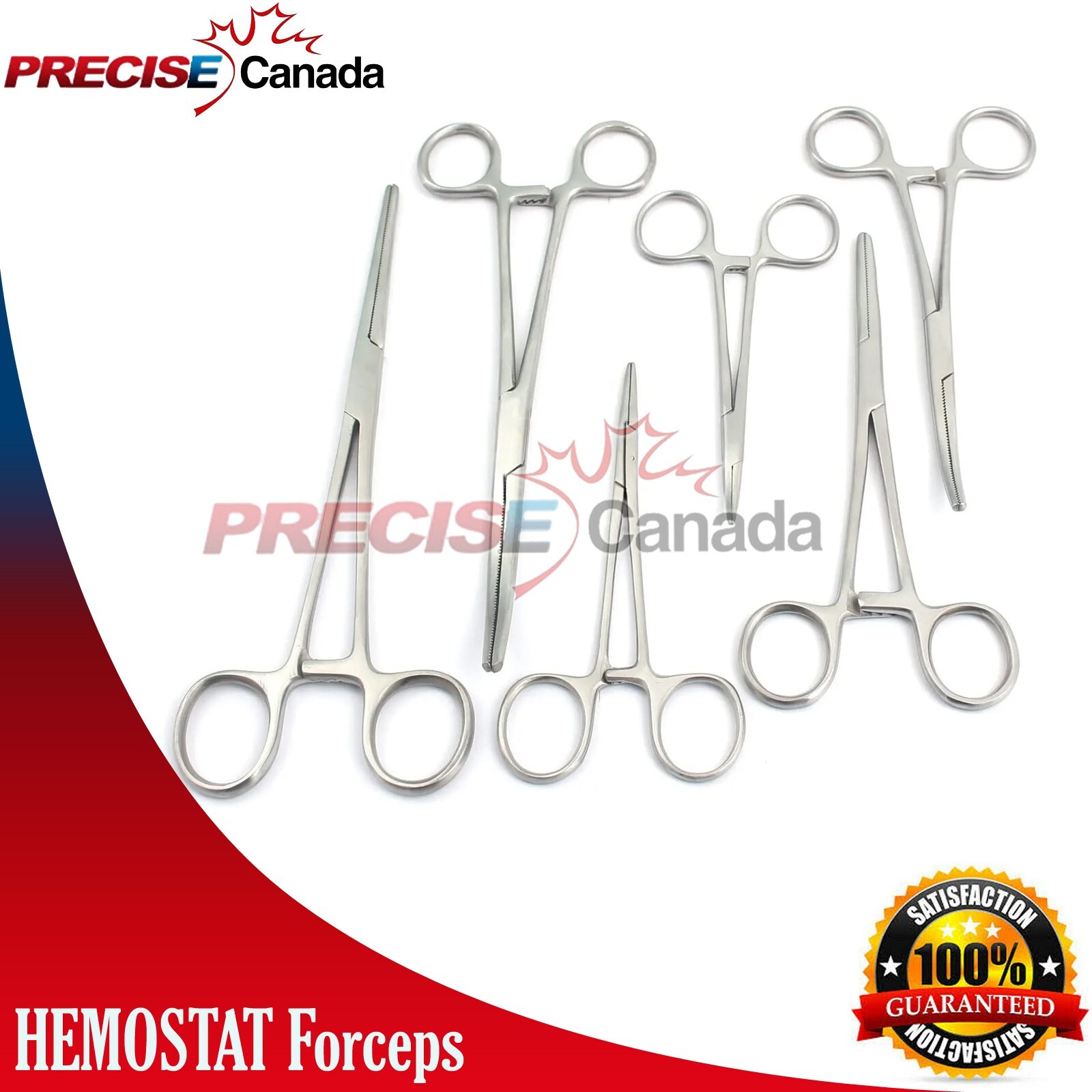 HEMOSTAT Set 5″ 6″ 8″ Curved/Straight – 6 Pack Hobby, Electronics, Fishing