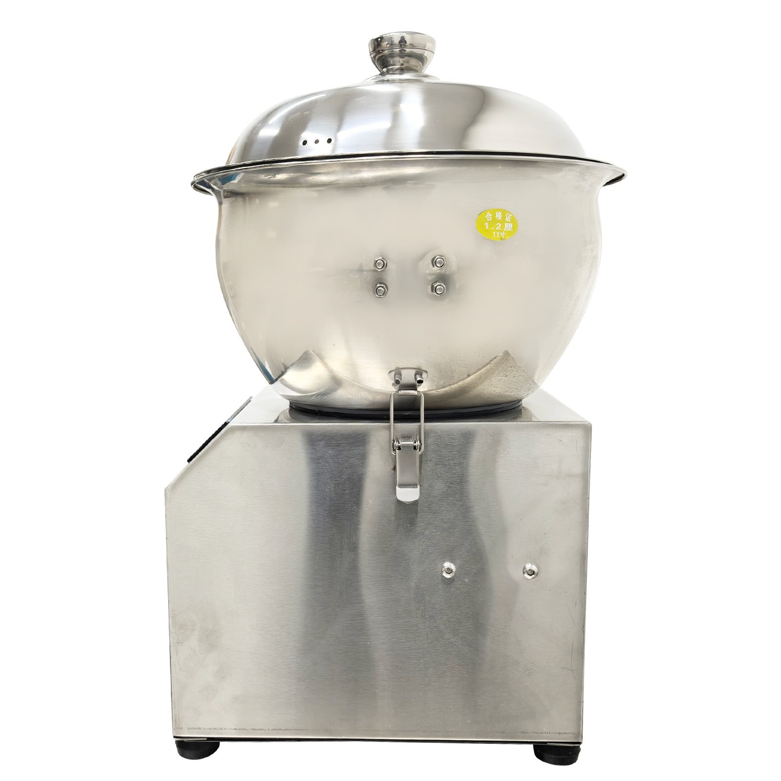 Commercial 8KG Dough Mixer w Detachable Basin, Auto Reverse, 3-Temp Heat & Lock