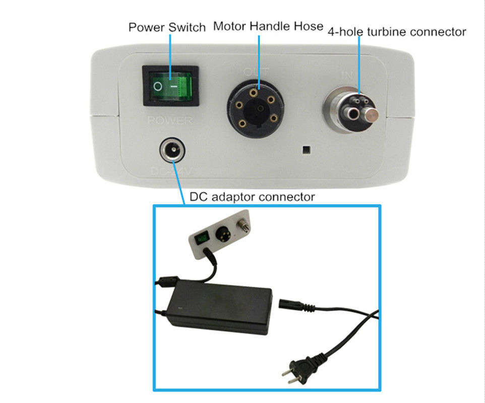 CICADA Dental Electric Motor E-Type Coupler+1:1 Reduction Contra Angle Handpiece