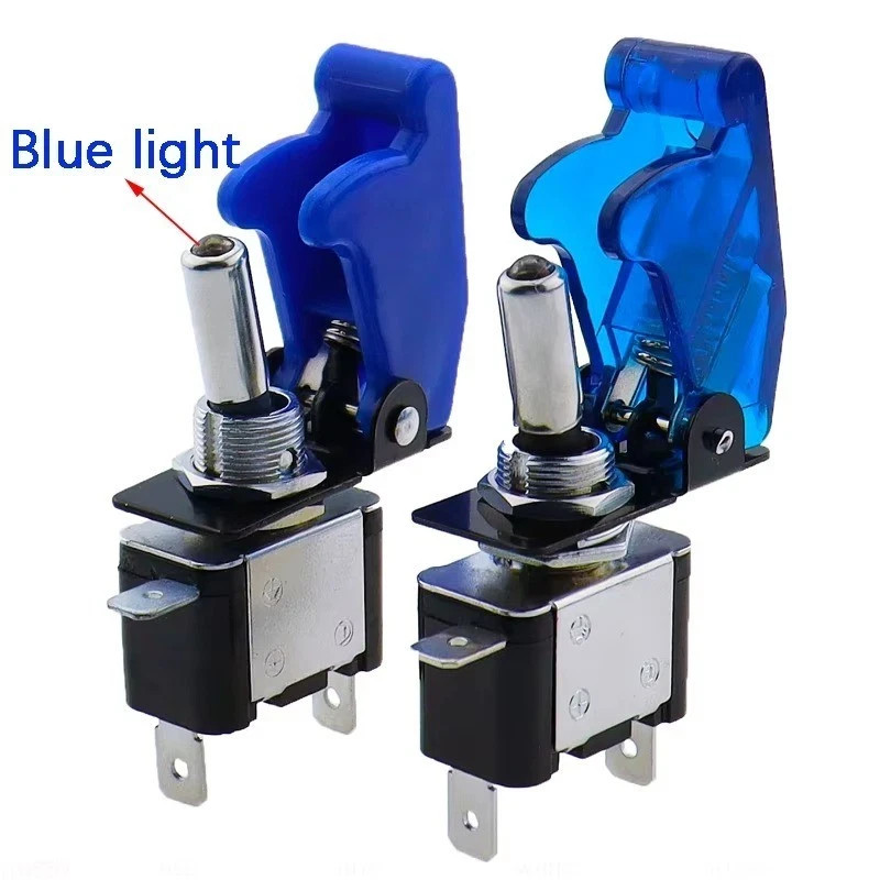 1pcs SPST ON/Off 2Pin Heavy Duty Rocker Toggle Switch with Cover 12V 20A for Car