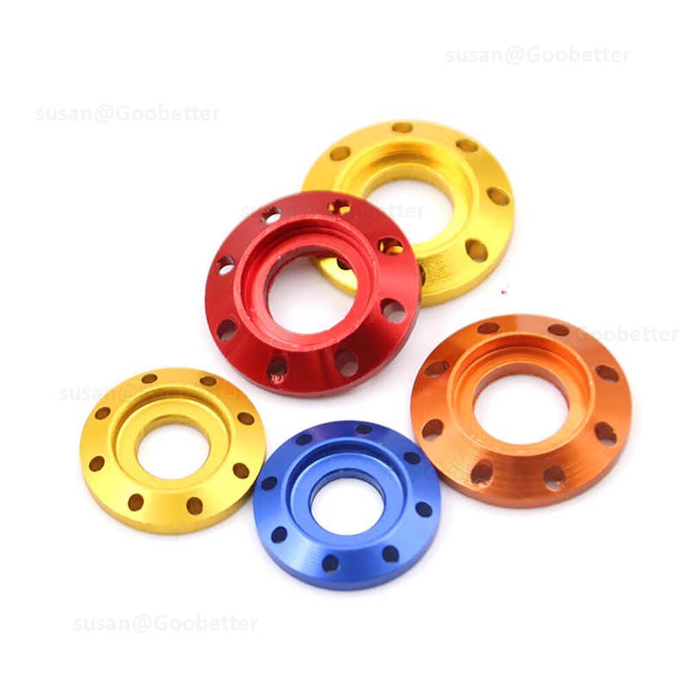 Aluminum Alloy M6 M8 Anodized Bolt Washers Gasket Drilled Spacer for Motorcycle