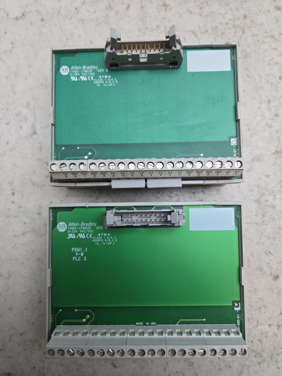 Mixed Lot of Allen Bradley Output Modules Redundant Adapter Interface Modules