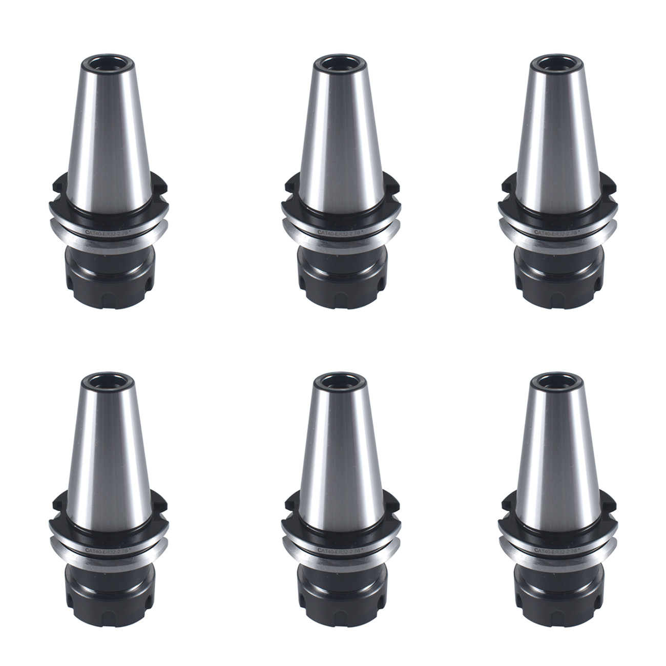 6pcs CAT40 ER32 Tool Holder 70mm 2.76″ Collet Chuck Balanced G2.5 20000RPM USA