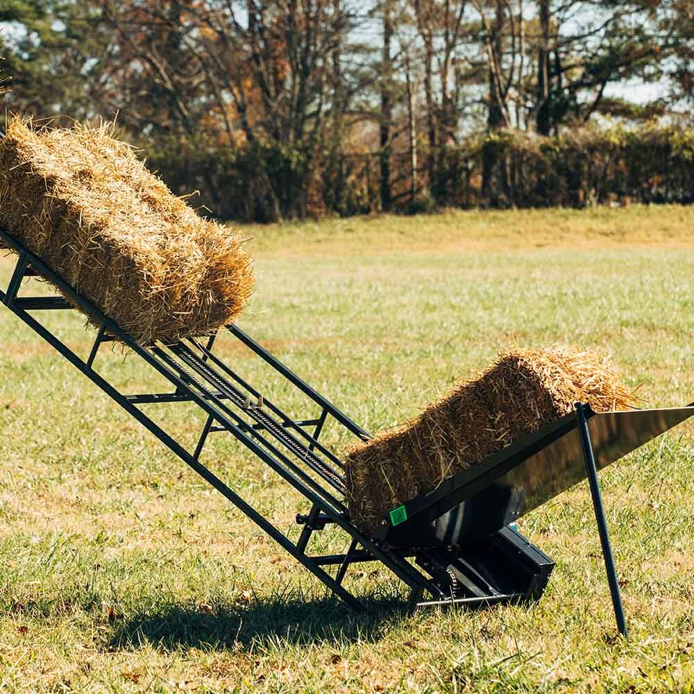 Titan Attachments Chain Drive 15ft Square Hay Bale Elevator Base Unit