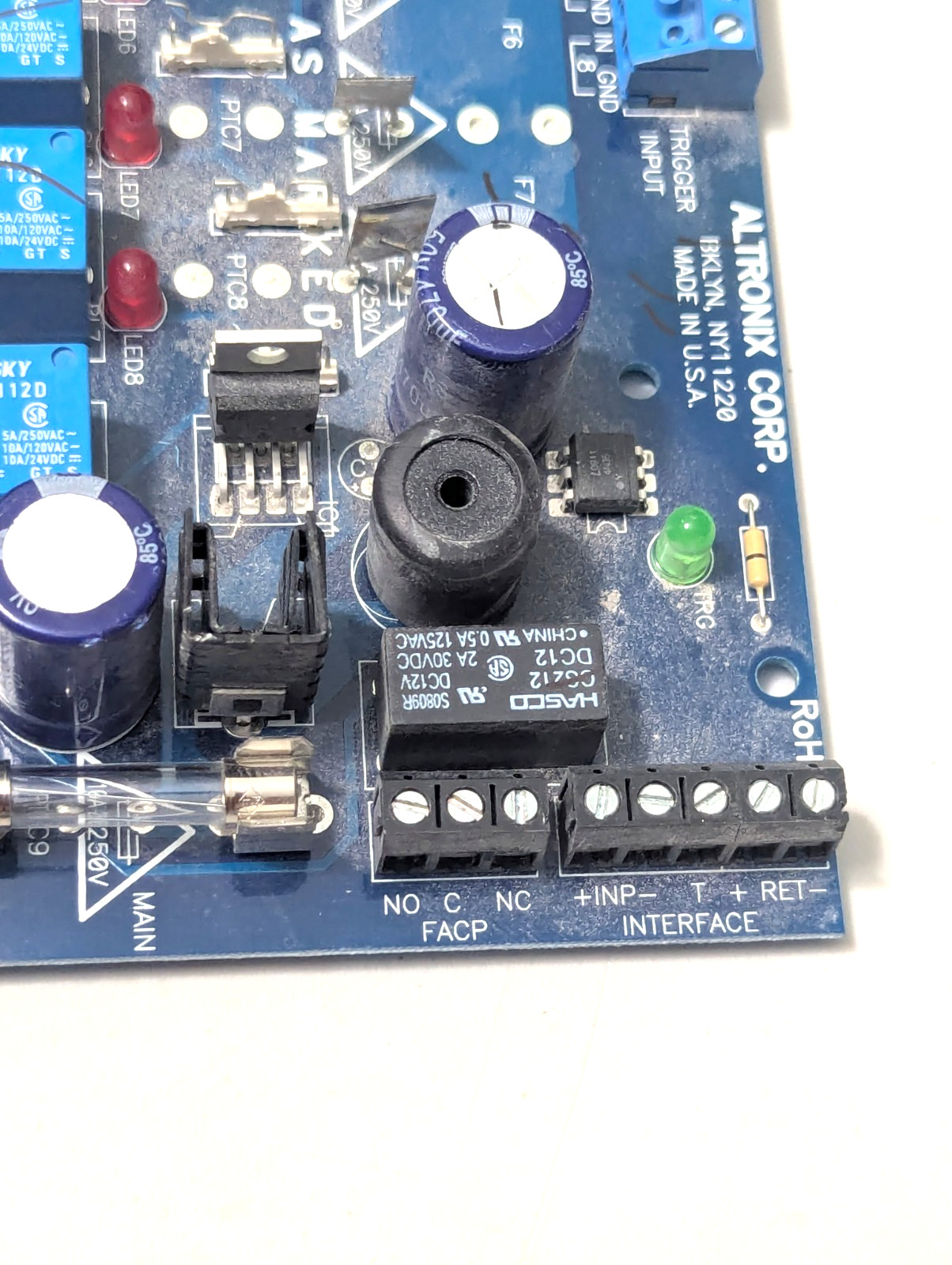 Altronix ACM8CB Access Control Power Supply Controller Board W/ 8 PTC Outputs