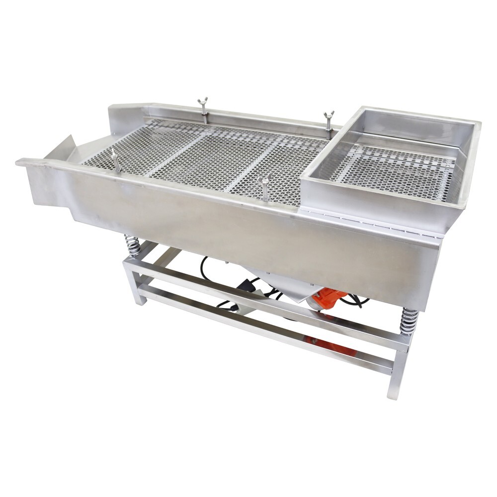 Double Layer 10mm&5mm Stainless Steel Linear Vibrating Screen Two Motor 110V