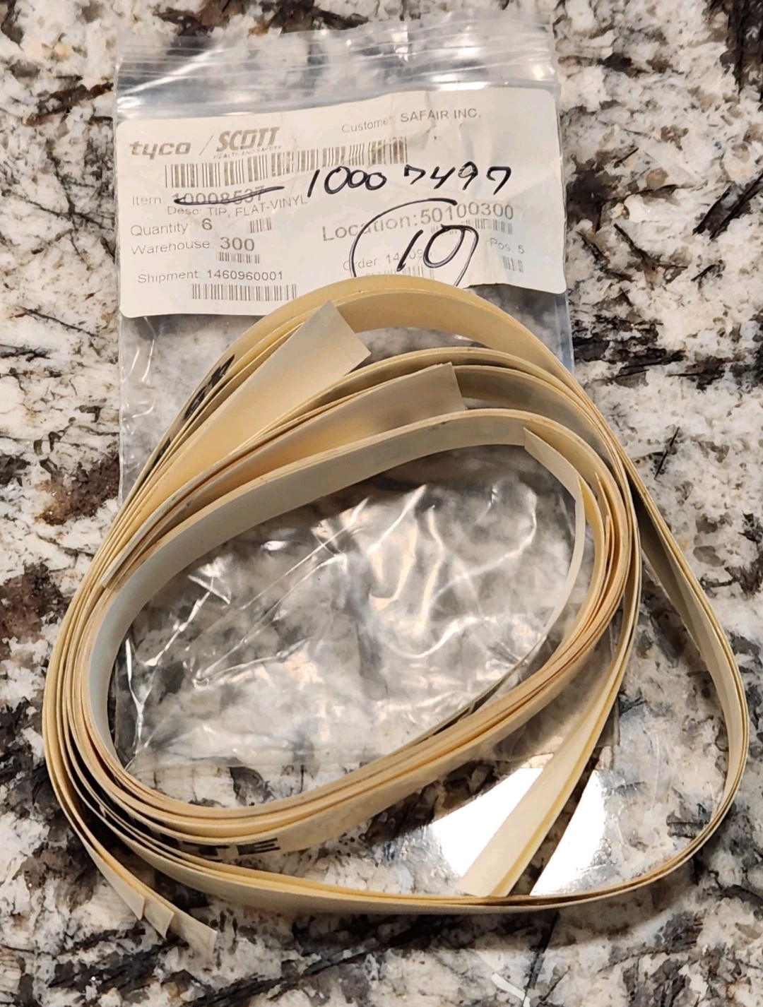 LOT of 10 SCOTT 45 MINUTE 4500 PSI TRANSPARNT CYLINDER LABEL 10007497 Approx 22″