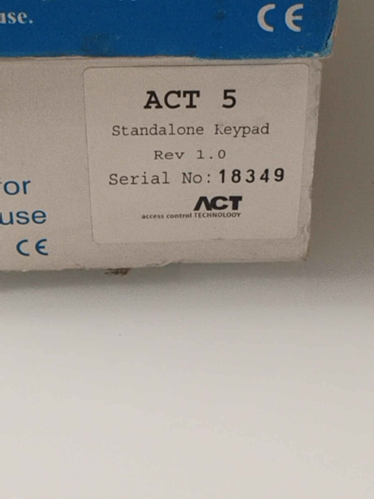 Lot Of 2 – ACT5 Stand Alone Digital Keypad Indoor/Outdoor Act 5 PLEASE READ