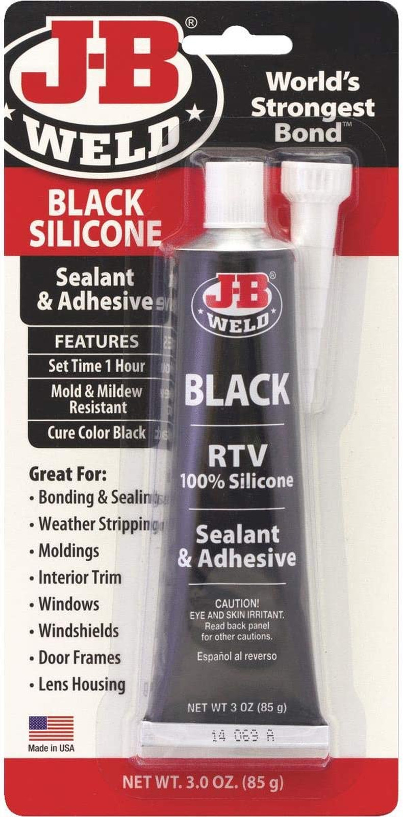 31319 Black RTV Silicone Sealant and Adhesive – 3 Oz.