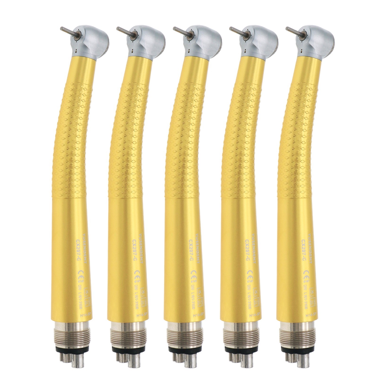US COXO Colorful Dental High Speed Handpiece Air Turbine Anti-retraction 4 Holes