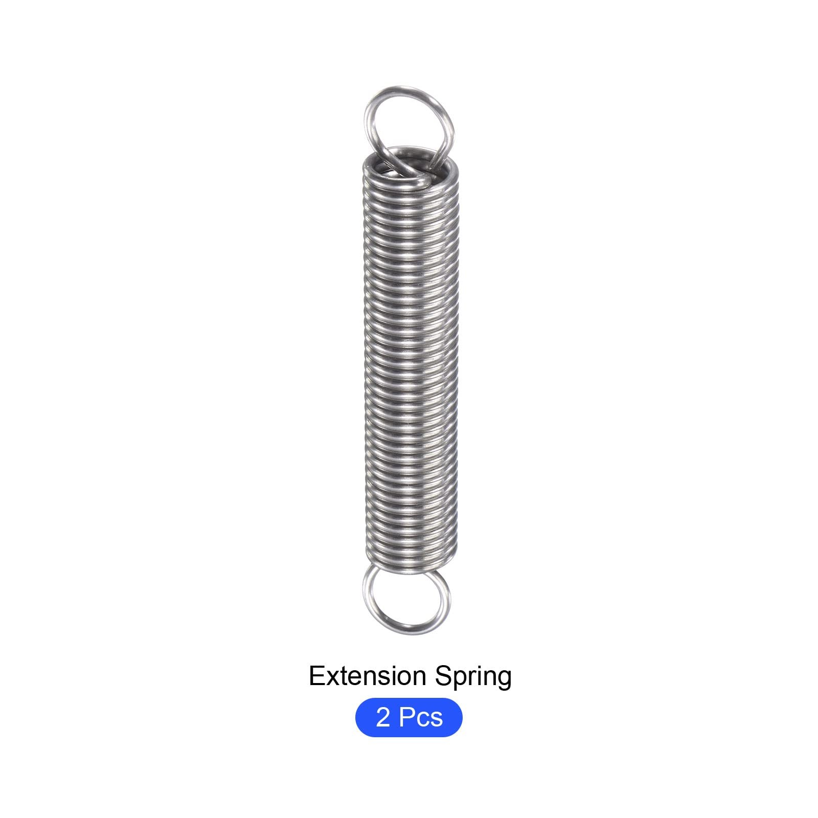 METALLIXITY Extension Spring (1.5x12x80mm/0.06″x0.48″x3.15″) 2Pcs, 304 Stainl…