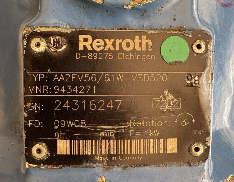 REXROTH AA2FM56/61W-VSD520 HYDRAULIC MOTOR