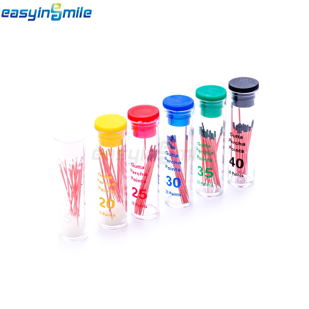 EASYINSMILE Dental Endodontic Gutta Percha Points Endo 02/04/06 Taper 60/120Pcs