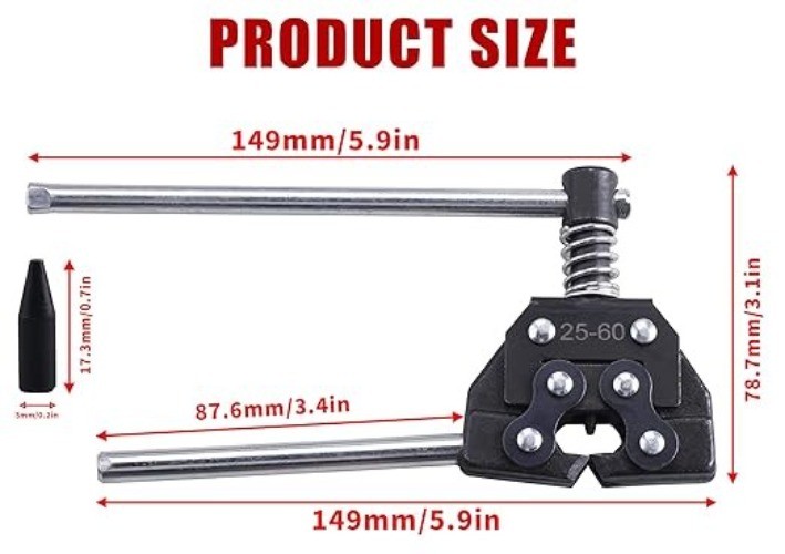 Chain Detacher Breaker Cutter Fit for 25/35/41/40/50/60 415H,428H, 520,530 Rolle
